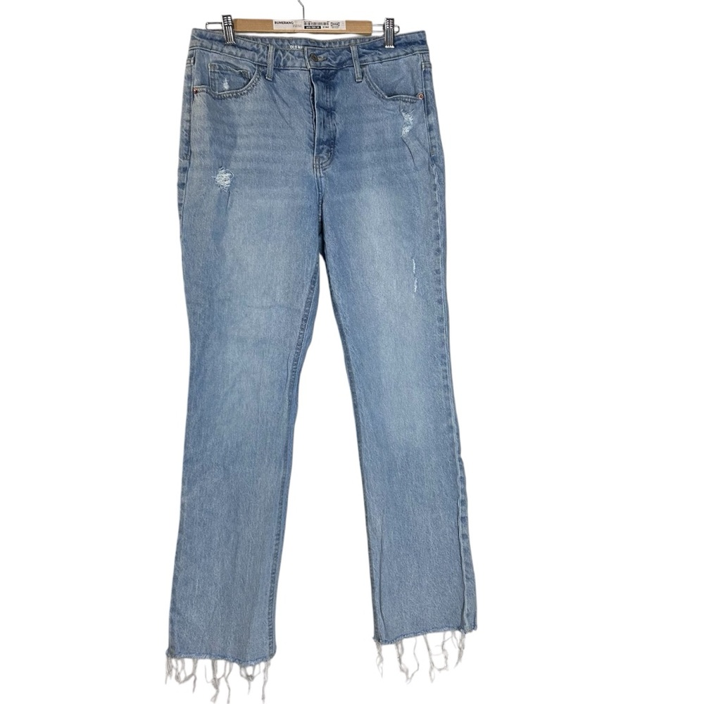 Old Navy women’s jeans extra high rise kicker boot cut size 12 light wash